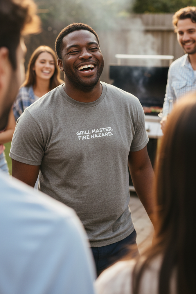 GRILL MASTER. FIRE HAZARD.