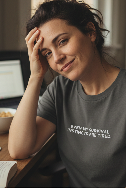 EVEN MY SURVIVAL INSTINCTS ARE TIRED.