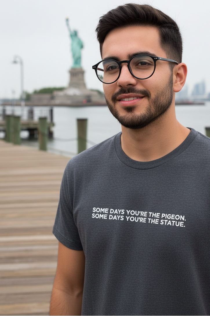 SOME DAYS YOU'RE THE PIGEON. SOME DAYS YOU'RE THE STATUE.